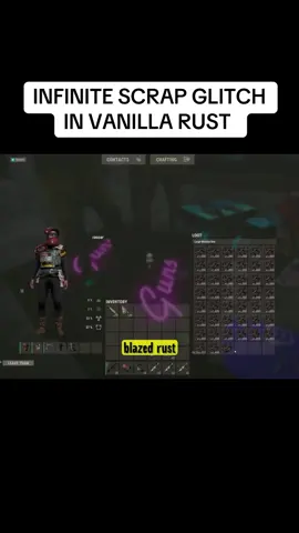 infinite scrap in rust credits konfuzion #rust #rustgame #rusttok #rustconsole #videogame 