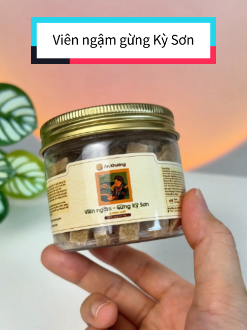 Viên ngậm gừng hỗ trợ làm ấm cơ thể, hỗ trợ ho đau rát họng #vienngamgung #vienngamgungkyson #vienngamgungankhuong