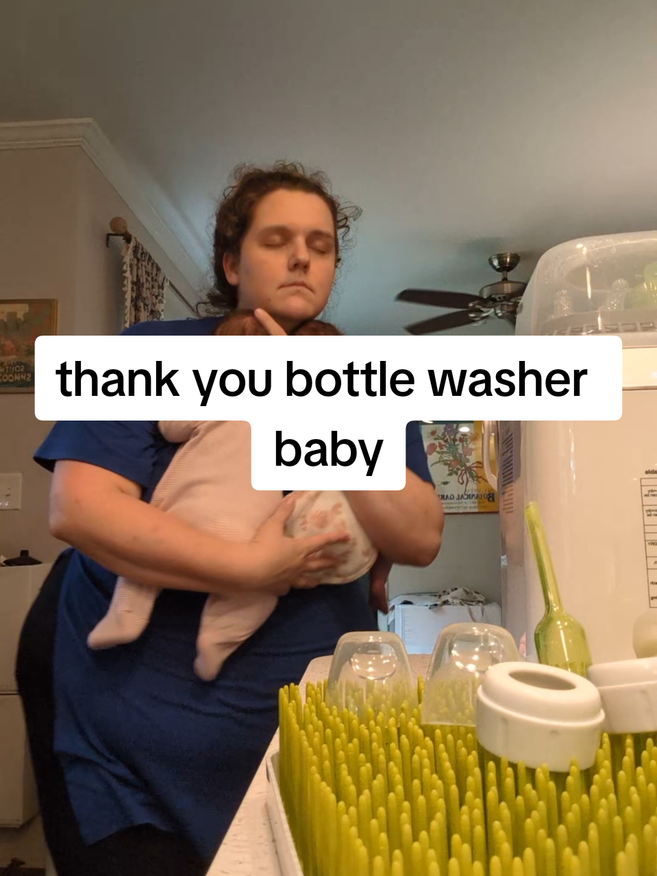 what is sleep anyways? But definitely getting more of it because of this goddess of a bottle washer 🙌🏻🍼 #thankyoubaby #postpartum #newborntrenches #twins #bottlewasher 