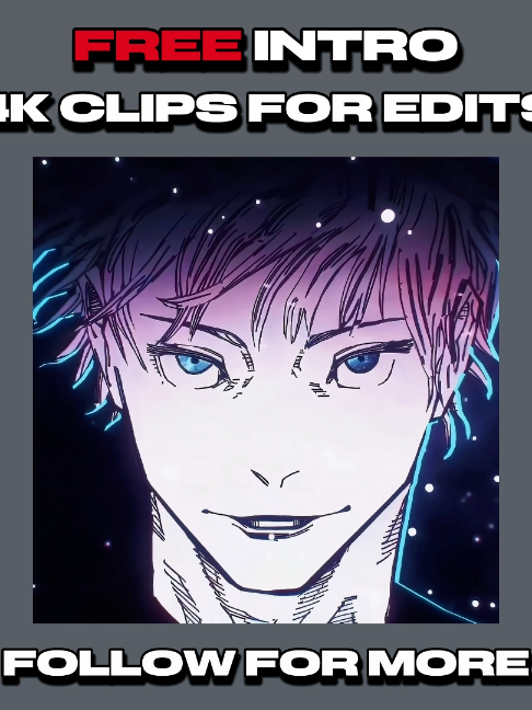 free intro 4k clips for edits #intro #freeedit #jujutsukaisen #clips #foryou