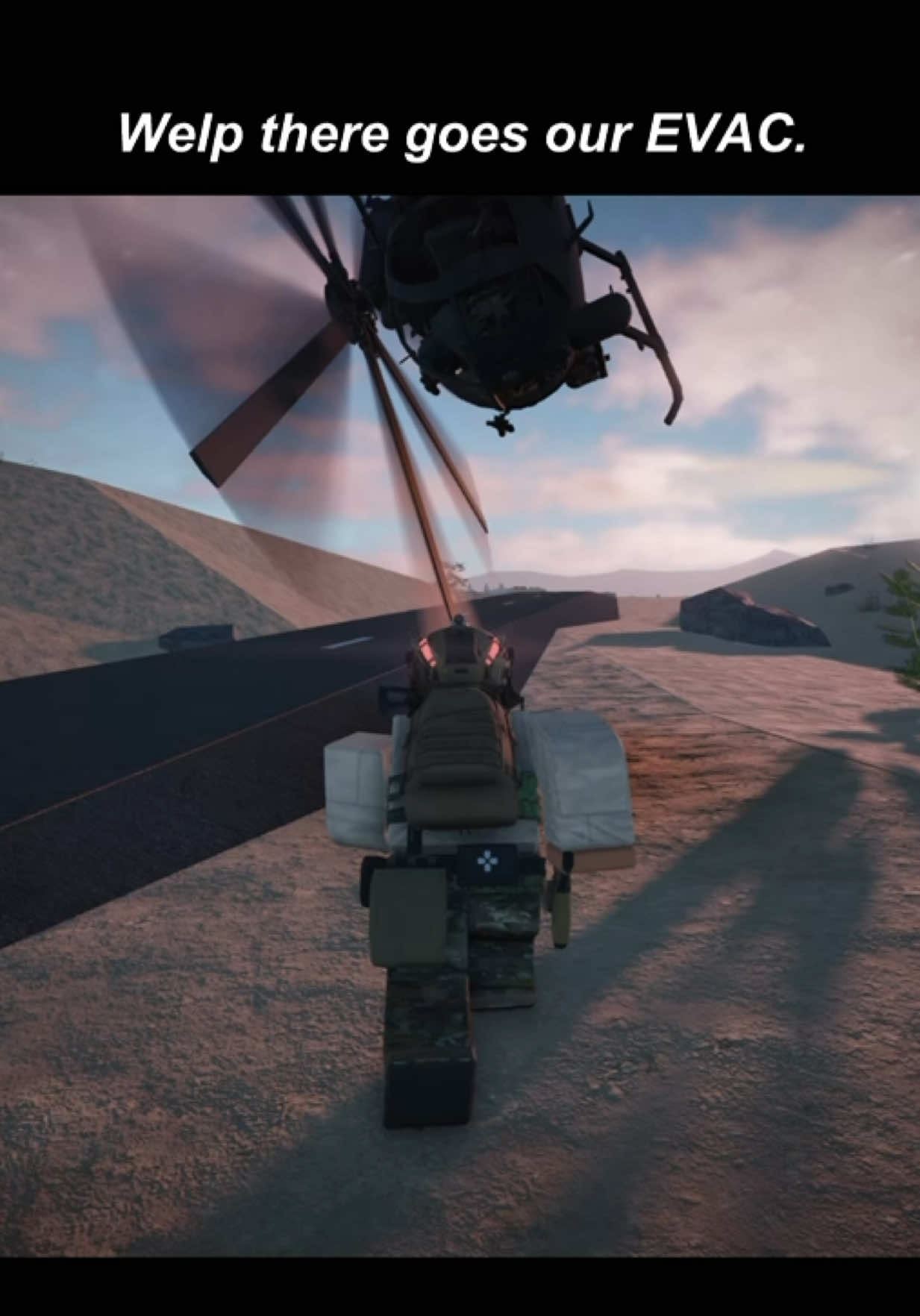 New guy is still in training I see. 😭✌️ #roblox #funny #fail #military #realistic 
