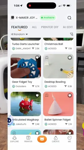 LOW STOCK! Perfect gift for Christmas! 🎄 3d printer for kids so they can create their own toys! #giftforkids #christmasgiftidea #3dprinting #screenfreeactivities #3dprinterforkids 