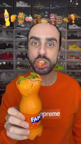 Food ASMR Eating a Dubai Chocolate Fanta bottle #food #asmr #eating #mukbang #baderalsafar 