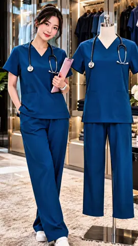 Bộ scrubs bác sĩ Hào Quang xanh sẫm hàng cao cấp#boquanao #viralvideo #xuhuong #thinhhanh #thoitrangnamnu 