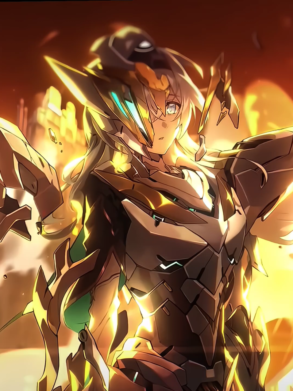 ✦ 𝗙𝗜𝗥𝗘𝗕𝗢𝗥𝗡 𝗟𝗜𝗚𝗛𝗧 • 𝗙𝗜𝗥𝗘𝗙𝗟𝗬 ✦ 🔥✨ Firefly from Honkai: Star Rail surrounded by intense golden flames and glowing armor. The warm orange light highlights her silver hair and futuristic battle suit, creating a powerful and radiant atmosphere. 🌟🟢 The contrast between the fiery golden glow, dark armor, and subtle green accents gives this wallpaper a striking sci-fi aesthetic — perfect for a dynamic live wallpaper. 📥 𝗗𝗢𝗪𝗡𝗟𝗢𝗔𝗗 𝗧𝗛𝗜𝗦 𝗟𝗜𝗩𝗘 𝗪𝗔𝗟𝗟𝗣𝗔𝗣𝗘𝗥 • 𝗟𝗜𝗡𝗞 𝗜𝗡 𝗕𝗜𝗢 #firefly #HonkaiStarRail #hsr #animewallpaper #livewallpaper 