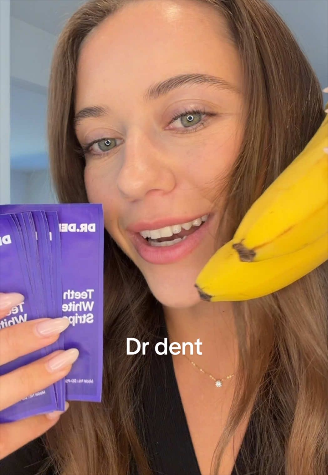 this is after ONE session🤯🤯 #teethwhitening #whiteningstrips #drdent #purplewhiteningstrips #oralhygiene 