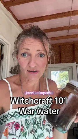 Witchcraft 101 war water #spells #witchcraft #witchtok #witchtip #witch 