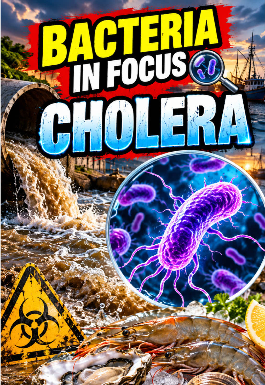 Cholera: The Bacterium You Can’t See It can be invisible, odourless and carried by contaminated food or water. Vibrio cholerae can cause severe watery diarrhoea and rapid dehydration, and without prompt treatment, cholera can become life-threatening. For food professionals, the lesson is simple: safe water, effective handwashing and preventing contamination are critical. You can’t see the bacterium — but your food safety controls have to stop it. #cholera #bacteria #foodsafety #cheflife #knowledge 