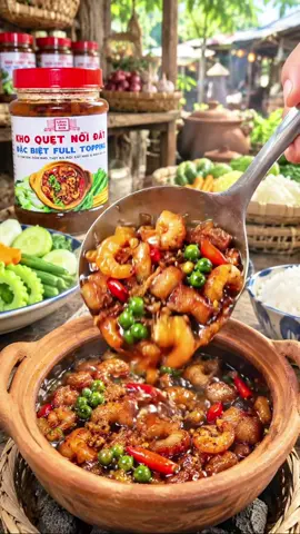 kho quẹt nồi đất