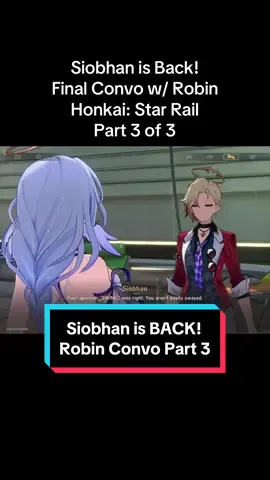 And that’s a wrap on Siobhan and Robin! 💙✨ So happy to be back as Siobhan in Honkai: Star Rail! Here’s Part 3 of my conversation with Robin. Thank you for watching, and I hope you enjoyed seeing Siobhan again! #HonkaiStarRail #Siobhan #RobinHSR #VoiceActor #honkai 