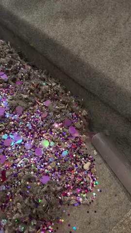 sparkle fever 💜✨.                                 #micdup #dirt #sparkles #satisfyingcleanup #fluffydirt 