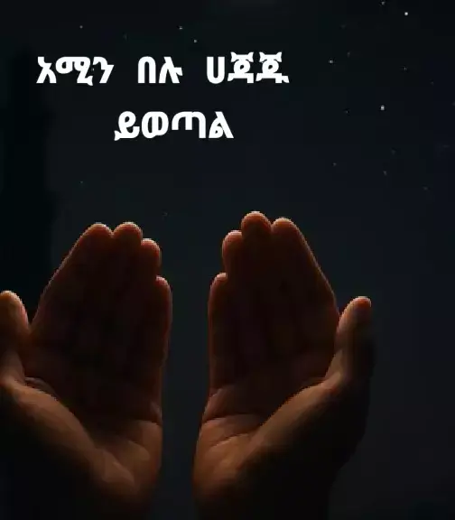 አሚን በሉ ወላሂ ሀጃቹ ይዉጣ