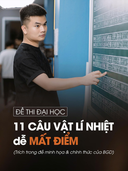 VẬT LÍ 12 | 11 Câu hỏi trắc nghiệm Vật Lí Nhiệt xuất hiện trong đề minh họa và chính thức của Bộ Giáo Dục Mỗi câu Thầy lại highlight kiến thức cần nhớ   Xem hết video là +1 kiến thức và +1 kinh nghiệm thực chiến đề thi #thayvna #thayvnavatly #mapstudy #thithpt #fyp #viral #Vatli12 #2K9 #vatli12onthi #vatly12