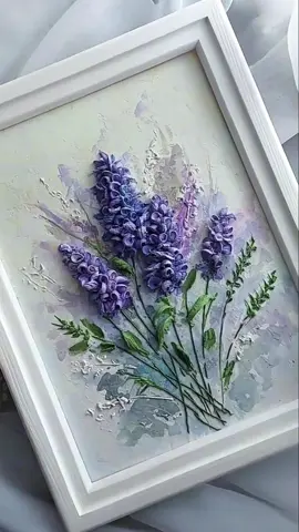 Elegant purple flowers, handcrafted to last forever. 💜✨ 💌 DM me for price and purchase inquiries! 🌍 Worldwide shipping available. #FloralArt #ReliefArt #PurpleFlowers #HandmadeArt #FlowerArt