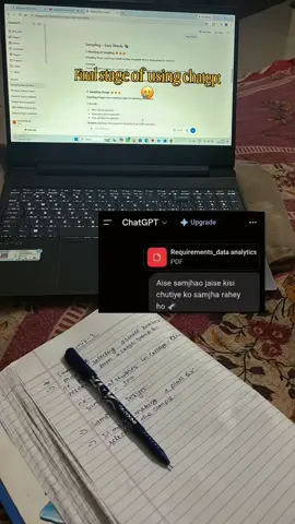 Final stage of using ChatGPT 😭📚 | Exam preparation be like: “Aise samjhao jaise kisi chutiye ko samjha rahe ho” 😂🤡  #hospitallife #foryoupage #nursingstudent #nursing 