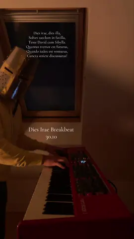 The end is near… Dies Irae Breakbeat drops on October 30th. Thanks for your patience 🔥 #piano #fyp #pianohouse #breakbeat #pianist 