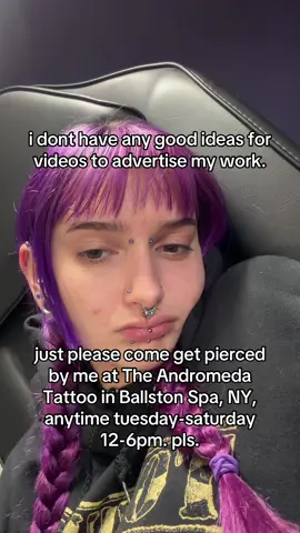 hi come get a piercing please #518 #piercing #upstateny #saratoga #piercings 