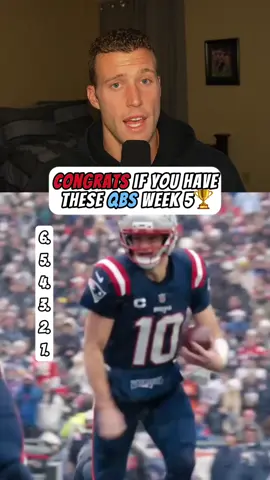 Congrats if you Have any of these QBs in Week 5 of #Fantasyfootball #nfl #football #startsit #fyp