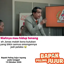 Niatnya mau Hidup tenang eh ternyata kena kutukan 🤣 Jangan lupa saksikan Film Bapak Paling Jujur di Bioskop pada tanggal 15 Oktober 2026 #filmbpj #bpjclip #andovidalopez #fyp #abcxyz 