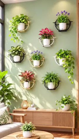 Ai mê cây cảnh nhất định không nên bỏ qua mẫu kệ tròn này! Thiết kế tinh tế, tiết kiệm diện tích, kết hợp nhiều loại cây và màu sắc chậu khác nhau là có ngay một bức tường xanh cực cuốn mắt. 😍 #KeSatTrangTri #KeCayTreoTuong #DecorPhongKhach #NghienCayCanh #YTuongTrangTri 