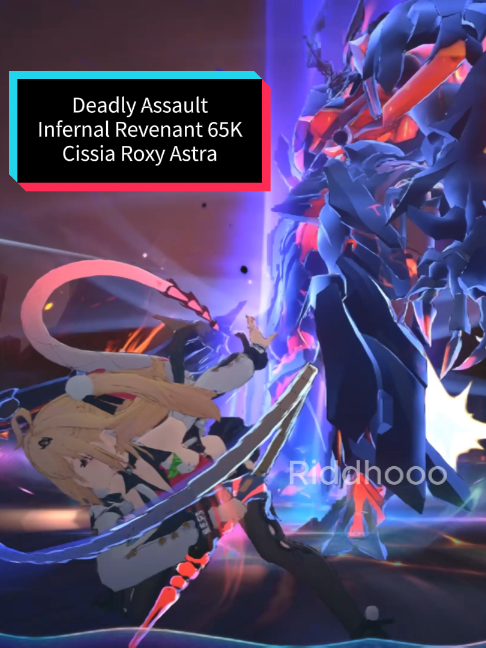 (3.2) Cissia with Roxy again, they're so good together 🐍🌪️. Deadly Assault - Infernal Revenant 65K. Cissia Roxy Astra (Cost 11). #zzzero #zzzvideo #zzzcreators #roxy #roxyzzz #cissiazzz #astrayao #cissia