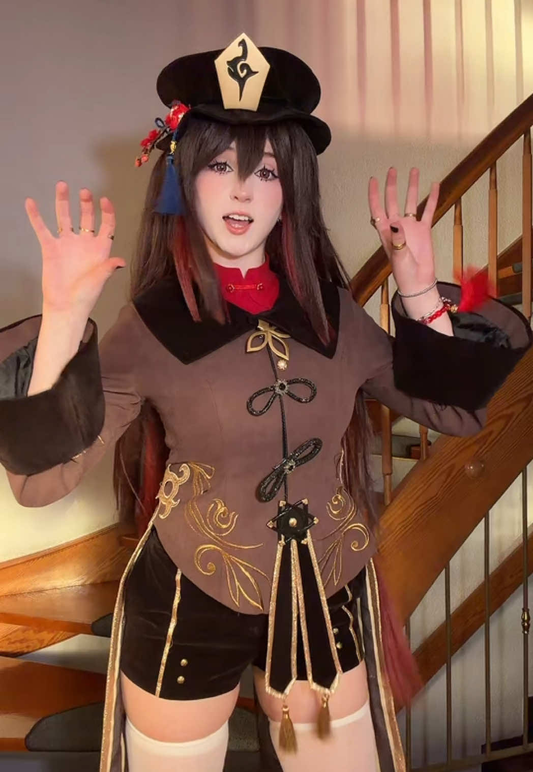 Boo! #cosplay #genshin #GenshinImpact #hutao #hutaogenshinimpact 