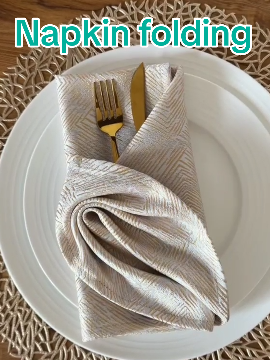 🌼DIY Napkin Folding🌼 #fyp #Foryou #viral #Home #homedecor 