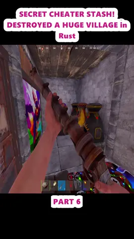 SECRET CHEATER STASH! DESTROYED A HUGE VILLAGE in Rust (6)