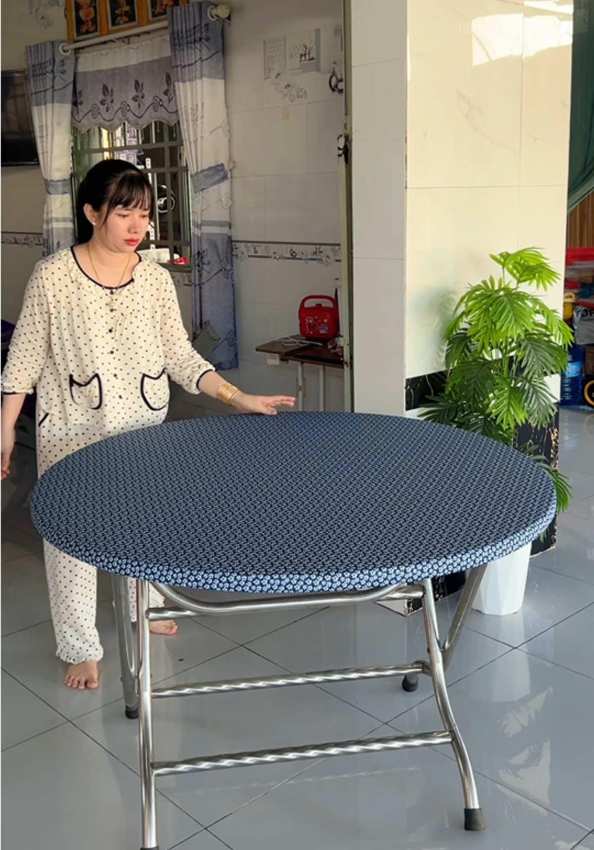Khăn trải bàn#chilachi #khantraiban #khantraibantron #xuhuong 