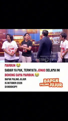 Aduhhh Marbun yang sabar yaa 😭 Selama ini Marbun berkegiatan bersama Pa Jonas itu hanya untuk ketenaran Pa Jonas sendiri??😱 Kejadian gini ada gasih di real life guys? Bapak Paling Jujur 15 Oktober 2026 di bioskop! #filmbpj #filmpalingjujur #foryou #fypシ゚viral #foryoupage 