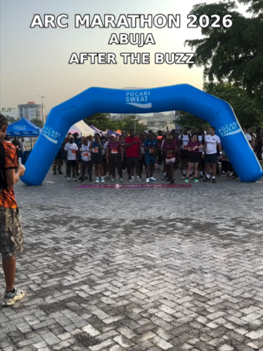 After the Buzz: ARC Marathon 2026 🏃🏾‍♂️ 10KM runners, YOU DID THAT! Yesterday's start-line energy in Abuja was unreal. 🎥 @abujarunclub Event Tickets Platform Link on gatherbuzzer.com, link in bio. #AbujaEvents #AbujaRunClub #ARCMarathon2026 #ThingsToDoInAbuja #GatherBuzz