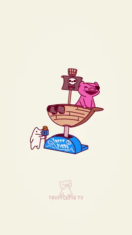Would you please help me BE A PIRATE 🏴‍☠️ You just KNOW they started with a lot more coins 😅 Cat is such a good friend 😌 #animation #BestFriends #cute #relatable #besties