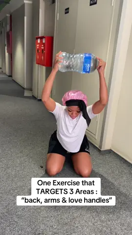 5L bottle exercise|Back focus | tone arms|reduce love handles !!!🔥🔥🔥 #5x30#Fitness#workout#fyppppppppppppppppppppppp#viral