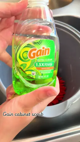 Let’s scrub my cupboards!! 🫧 Didn’t wanna scrub super hard since we rent, but they definitely needed some love! Wish I would’ve gotten it more sudsy, but my toddler skipped her nap today so it was a little chaotic 😂 That dirty water dump  🤢 Was so excited for the house to smell like Gain but the weird chemical smell I’ve been smelling since yesterday was an old paint thinner can in the basement so finally figured that out🥲  Have a good Monday and a great week. 39 weeks pregnant today almost there! 🩵🥹 #CleanTok #cleaningtiktok #resetwithme #cabinetcleaning #fyp 