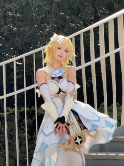 Char: Lumine | Genshin Impact ✓ ContentCreator: linxixiyao #cute #cosplay #lumine #GenshinImpact #dance #trending #fyp