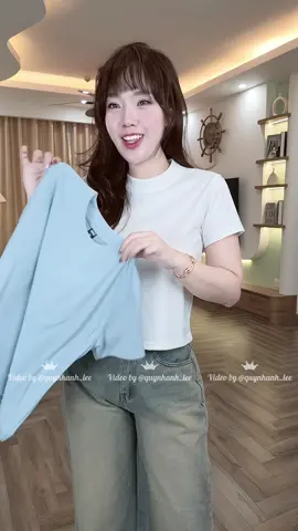 ÁO THUN NỮ CROTOP FORM BOXY #quynhanhlee #thoitrangnu #xuhuong 