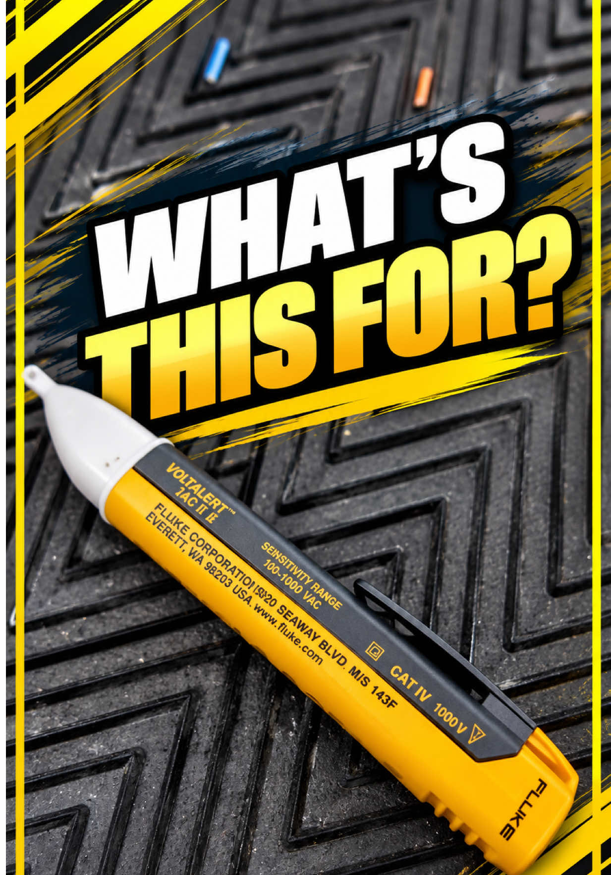 What’s this for?  Fluke volt pen,  great little item for your tools kit for apprentices  #fluke #foryoupage❤️❤️ #fyp #tip #tools 