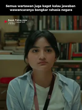 Semua wartawan juga bakal kaget kalo jawaban narasumbernya kaya gini mah wkwkwk 😭 BAPAK PALING JUJUR 15 Oktober 2026 di bioskop! #filmbpj #filmpalingjujur #fyp #fypシ #foryoupage 