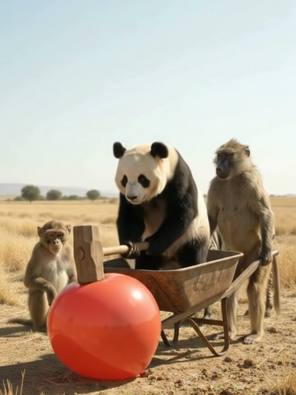 Funny animals vs Balloon #funnyanimals #funnytiktok #funnyvideo #viral 