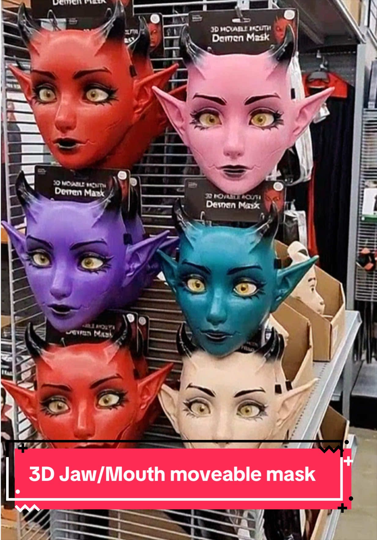 Want to be different for Halloween? Grab yours now! #halloween #halloweencostume #cyberpunk #scarymask #3dmask 