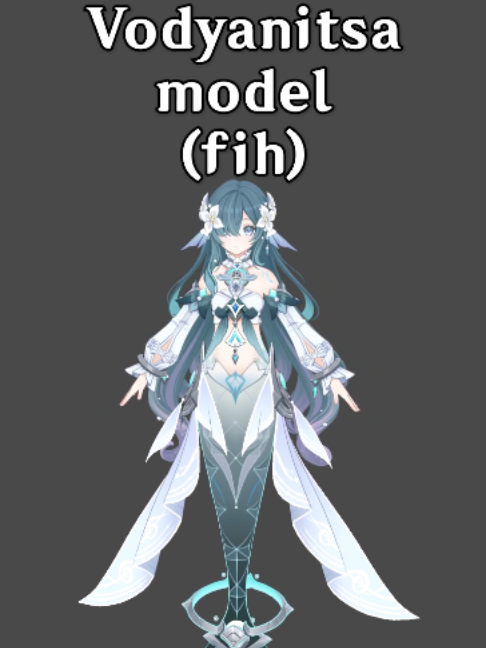she’s half fish #vodyanitsa #genshin #genshinimpact
