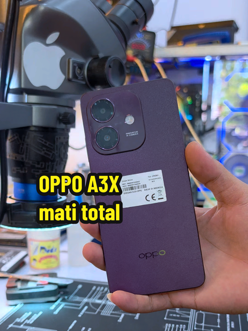 OPPO A3X MATI TOTAL #servicehp #aceh #views #foryou #fyp 