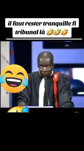 il faut rester tranquille fi tribunal là 🤣🤣🤣#humor 