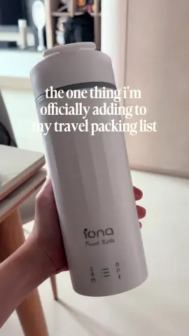 yall this travel kettle is definitely coming with me for all my trips from now on 👌🏻🫡 @Iona Household #travelkettle #portablekettle #homefinds #travelessentials 
