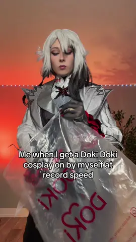 My record is 20 minutes.. #GenshinImpact #arlecchino #cosplay 