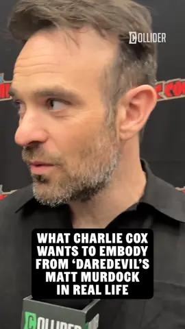 Charlie Cox wants to bring one of Matt Murdock’s greatest qualities into his own life. #CharlieCox #MattMurdock #DaredevilBornAgain #NYCC 
