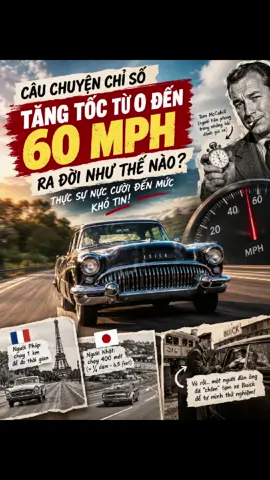 Ai ngờ chỉ số 0–60 MPH lại ra đời từ một vụ “mượn xe” khó tin đến vậy! 😱🚗 #TomMcCahill #LichSuOTo #KhamPhaOTo #MeXe #60MPH