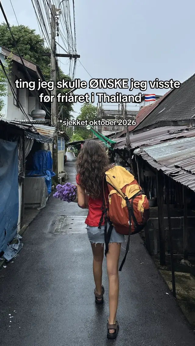 Reklame Skandineer | lagre før friåret! hva skulle du ønske du visste? 👇 #friår #thailand