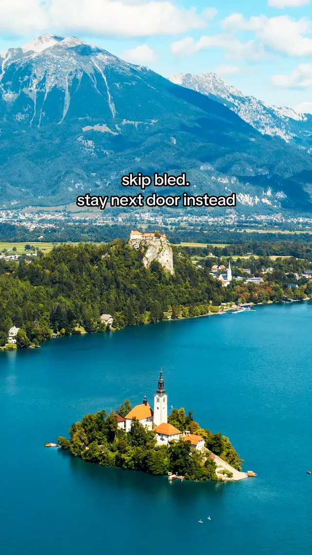 bled for the day, sleep somewhere quieter #lakebled  #slovenia  #traveltips  #bucketlist