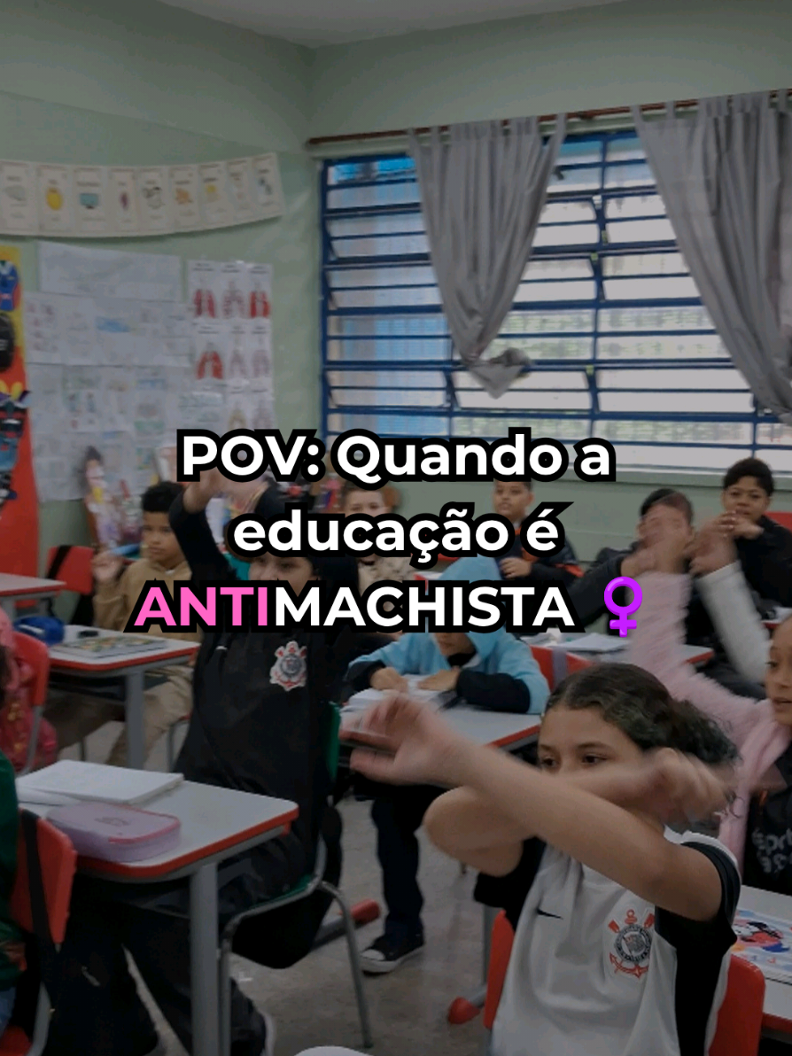 Quando a educação é ANTIMACHISTA ♀️🤓🎵📚 #professor #aluno #pedagogia #funk #feminismo 